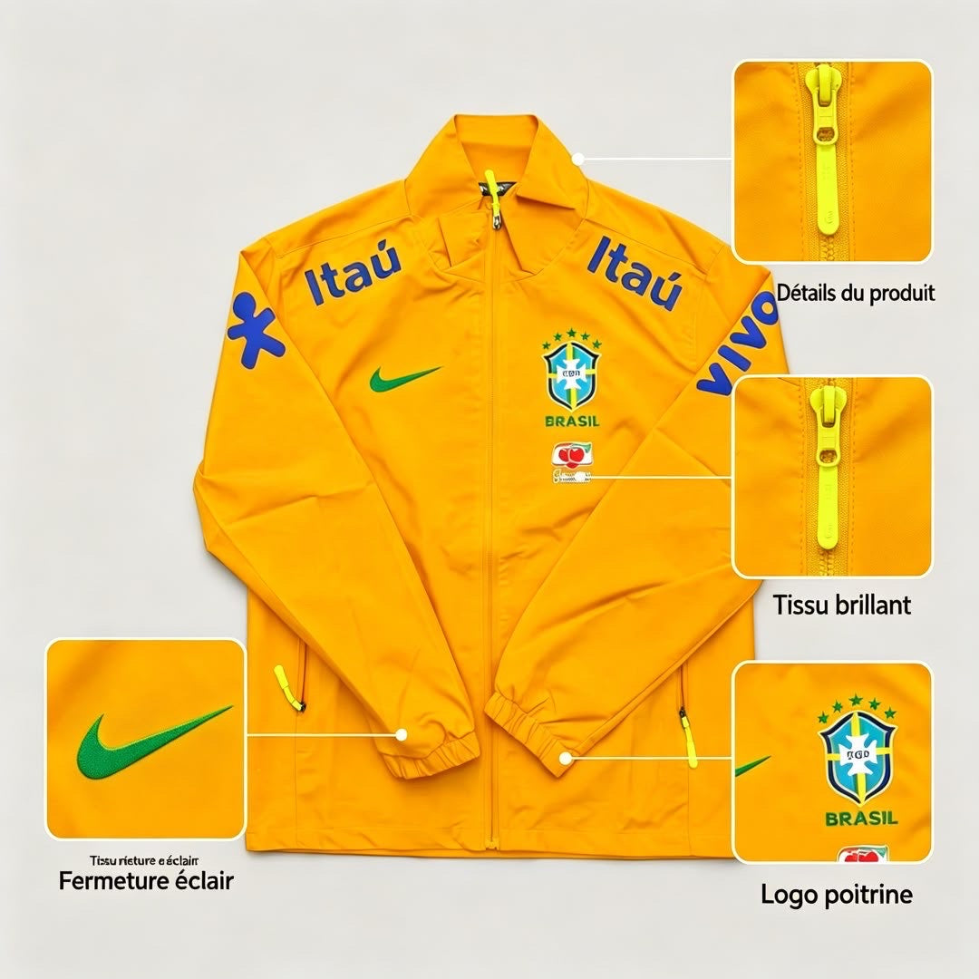 Veste Imperméable Légère du Brésil - Jaune